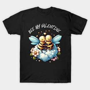 couple of bees embracing on a cloud T-Shirt